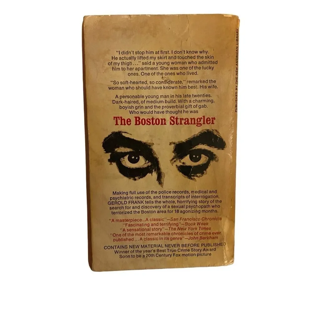 The Boston Strangler With Newspaper Clipping By Gerold Frank Paperback Book Nove